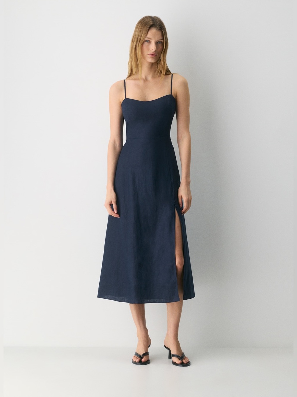 Aritzia Wilfred Barrafina Linen Dress